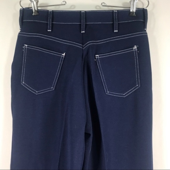 VGUC Vintage Dark Blue Boot Cut Pants Women’s 30 Waist-Fits Very Narrow Like 26 - Picture 12 of 13